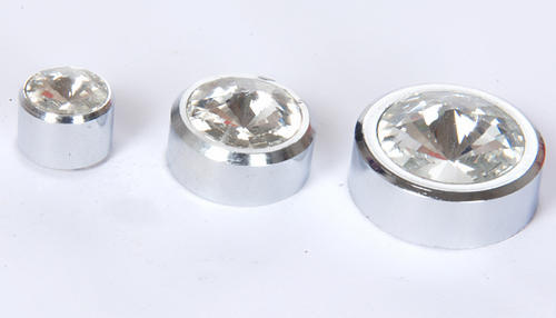 RiseOm Round Diamond Mirror Cap/Nails Decorative/Mirror Nail Decorative Cover Made Of Brass