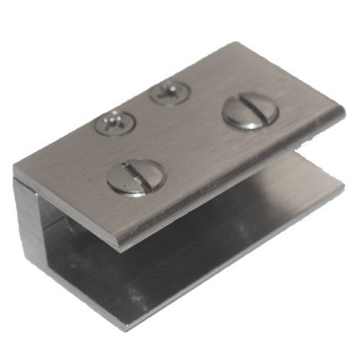 RiseOm Rectangular Shape Glass Clip Clamp Bracket/U Bracket Made of Br ...