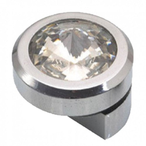 RiseOm  Mirror/Glass Holder Bracket (Diamond), Polished Chrome Made Of Brass
